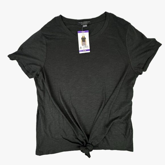 NWT Social Standard By Sanctuary Tee Shirt  Womens XXL Black Tie Knot - Picture 5 of 10